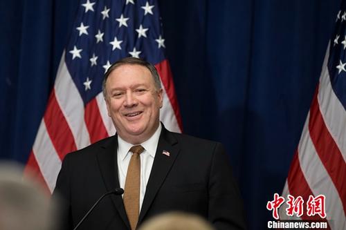 资料图:美国国务卿蓬佩奥。<a target='_blank' href='http://www.chinanews.com/'>中新社</a> 廖攀 摄 点击进入下一页