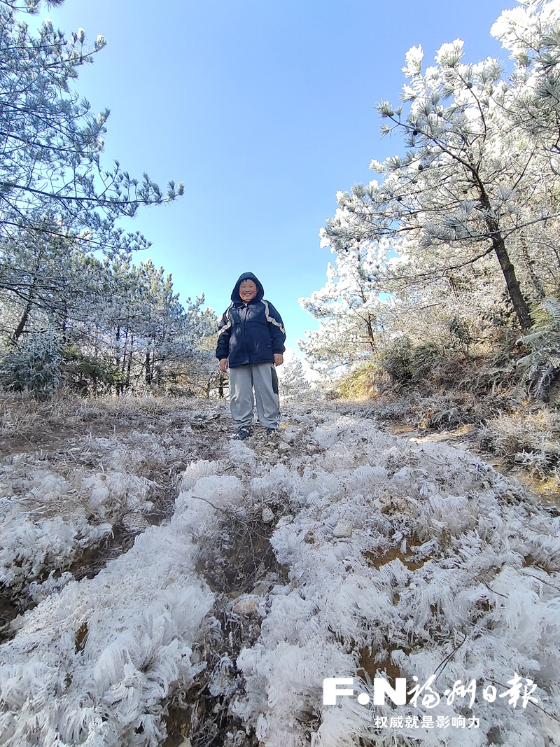 瑞雪兆丰年 闽侯大湖乡雪花雾凇齐上阵